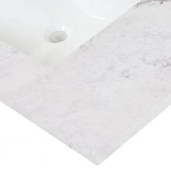 Home Decorators Collection 37 in. W x 22 in. D Stone Effect Vanity Top in Lunar with White Sink -Flora Home Decorators Soldes home decorators collection bathroom vanity tops se3722r lr fa 1000