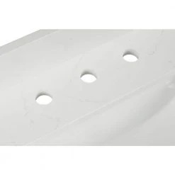 Home Decorators Collection 49 in. W x 22 in. D x 0.75 in. H Quartz Vanity Top in Carrara White with White Basin -Flora Home Decorators Soldes home decorators collection bathroom vanity tops th0386 fa 1000