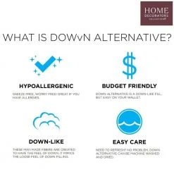 Home Decorators Collection Medium/Firm Down Alternative Back/Stomach Sleeper King Bed Pillow -Flora Home Decorators Soldes home decorators collection bed pillows pi40032 0002 77 1000