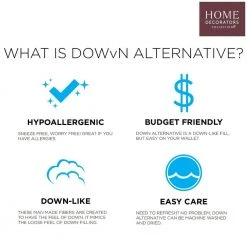 Home Decorators Collection Firm/Extra-Firm Down Alternative Back/Side Sleeper Jumbo Bed Pillow -Flora Home Decorators Soldes home decorators collection bed pillows pi40032 0003 77 1000