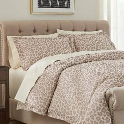 Home Decorators Collection Chloe 3-Piece Leopard Jacquard Full/Queen Duvet Cover Set