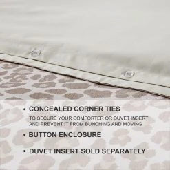 Home Decorators Collection Chloe 3-Piece Leopard Jacquard Full/Queen Duvet Cover Set -Flora Home Decorators Soldes home decorators collection bedding sets 2018pdp2744fq a0 1000