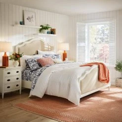 Home Decorators Collection Marlene 3-Piece White Textured Medallion Matelassé Cotton Full/Queen Duvet Cover Set -Flora Home Decorators Soldes home decorators collection bedding sets dn 18240 fq c3 1000