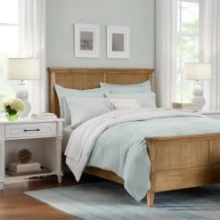 Home Decorators Collection New Haven Reversible 3-Piece Sea Breeze Green and White Double Cloth Gauze Cotton King Duvet Cover Set -Flora Home Decorators Soldes home decorators collection bedding sets duv k mus 76 1000