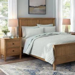 Home Decorators Collection Spring Hill 3-Piece Sea Breeze Green Diamond Cotton Full/Queen Quilt Set -Flora Home Decorators Soldes home decorators collection bedding sets f5000257bk180tc a0 1000