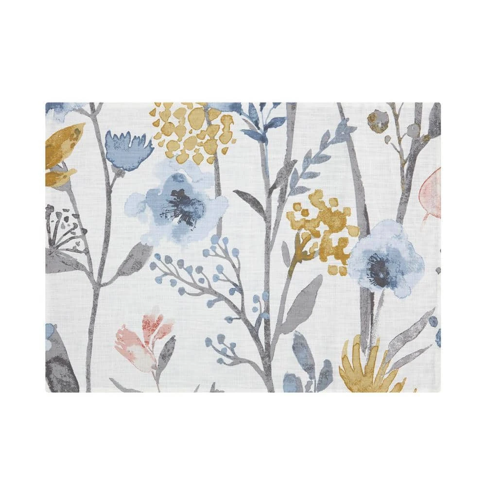 Home Decorators Collection Purcell 3-Piece Washed Denim Botanical King Duvet Cover Set 7 Home Decorators Collection Purcell 3-Piece Washed Denim Botanical King Duvet Cover Set - Image 5