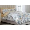 Home Decorators Collection Purcell 3-Piece Washed Denim Botanical King Duvet Cover Set -Flora Home Decorators Soldes home decorators collection bedding sets fa94367 k 64 1000