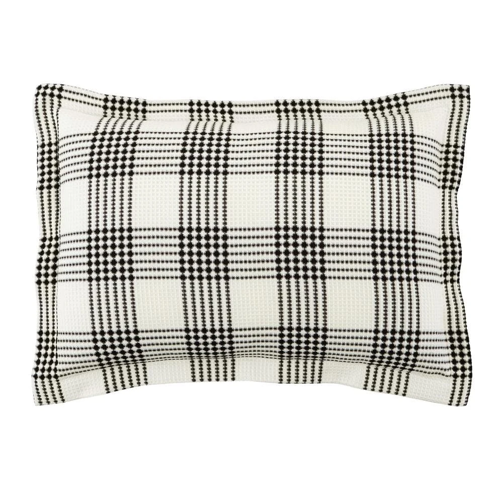 Home Decorators Collection Adderley 3-Piece Black and White Plaid King Comforter Set 10 Home Decorators Collection Adderley 3-Piece Black and White Plaid King Comforter Set - Image 8