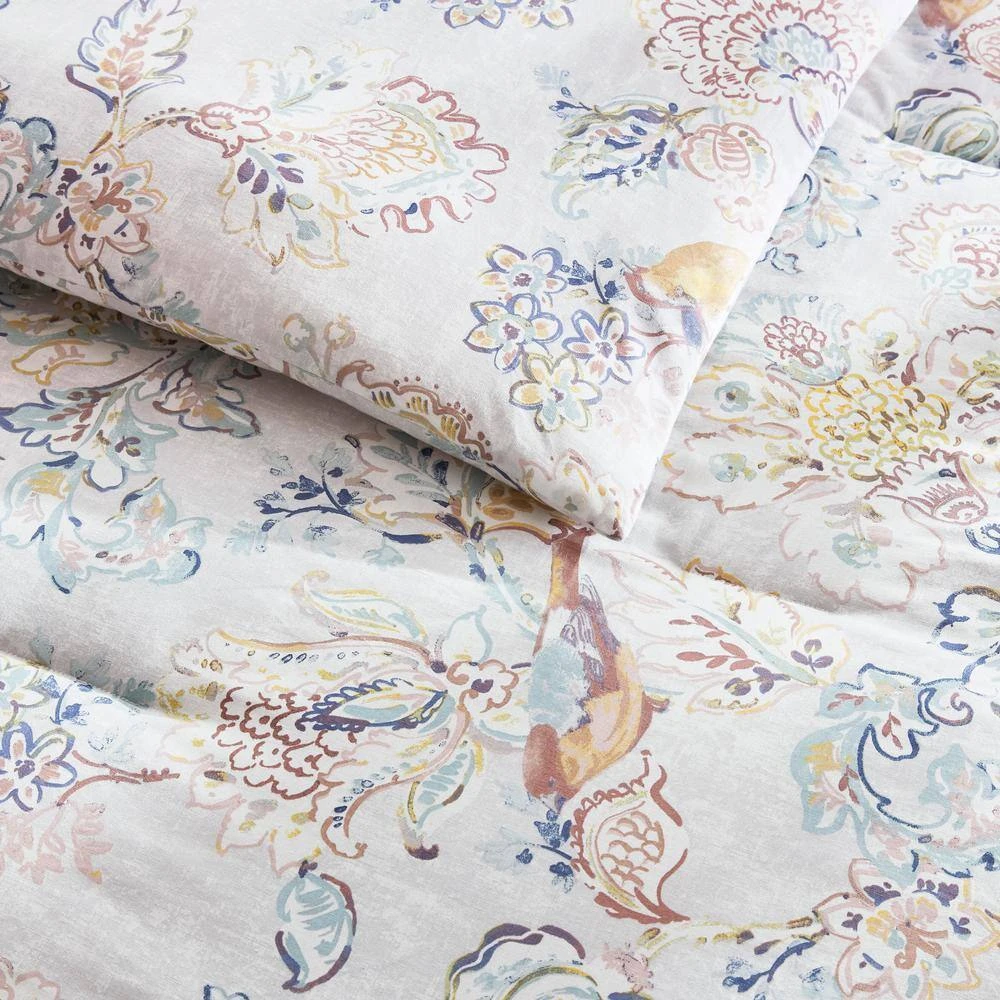 Home Decorators Collection Lorna 3-Piece Watercolor Bird Floral King Comforter Set 5 Home Decorators Collection Lorna 3-Piece Watercolor Bird Floral King Comforter Set - Image 3