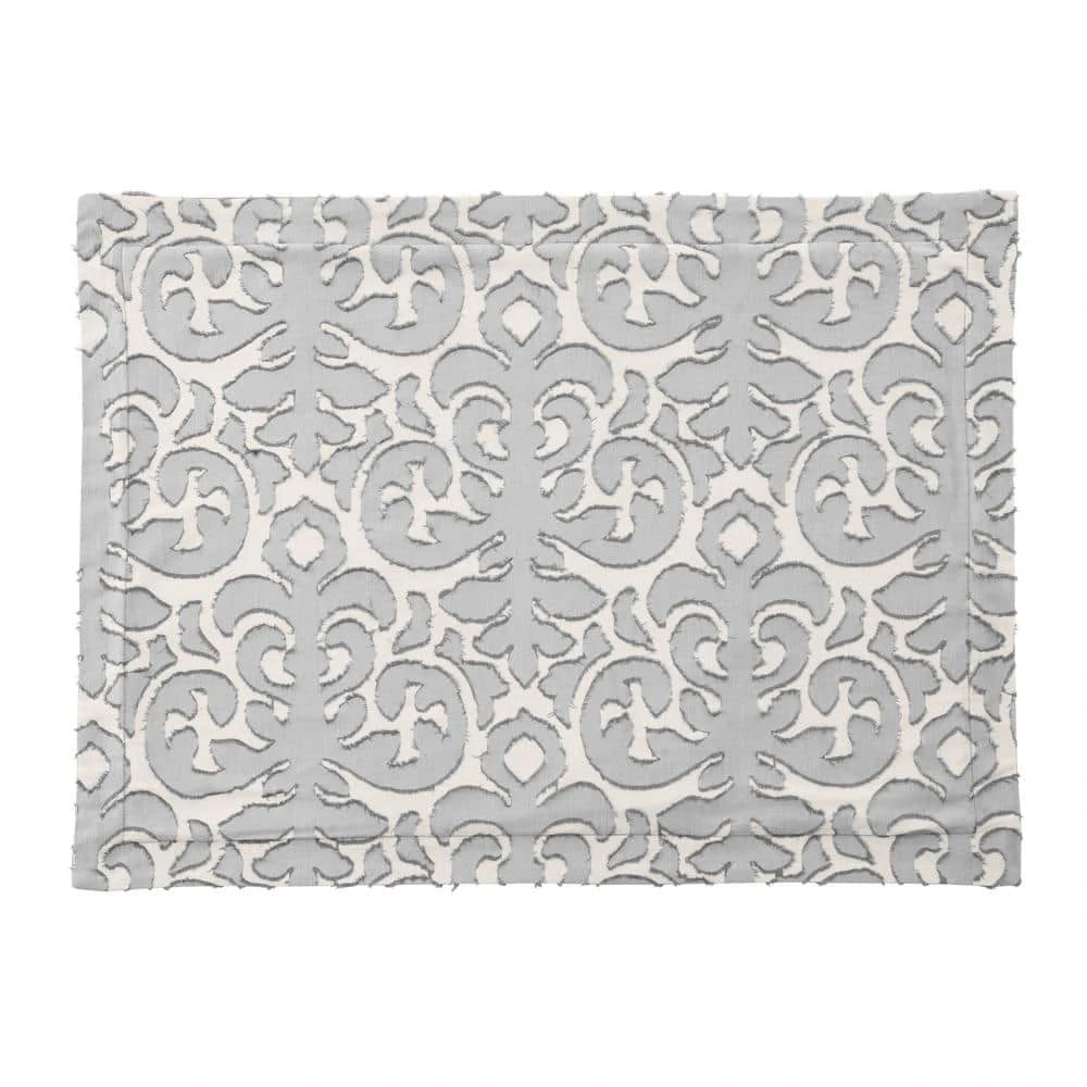 Home Decorators Collection Averly 3-Piece Gray Clipped Jacquard King Comforter Set 7 Home Decorators Collection Averly 3-Piece Gray Clipped Jacquard King Comforter Set - Image 5