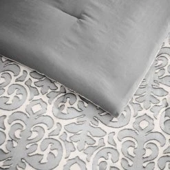 Home Decorators Collection Averly 3-Piece Gray Clipped Jacquard King Comforter Set 10 Home Decorators Collection Averly 3-Piece Gray Clipped Jacquard King Comforter Set -Flora Home Decorators Soldes home decorators collection bedding sets fa96387 k 40 1000