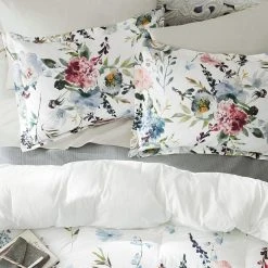 Home Decorators Collection Flora 3-Piece Multi-Color Watercolor Floral Cotton King Comforter Set -Flora Home Decorators Soldes home decorators collection bedding sets fa97777 king 1d 1000