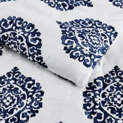 Home Decorators Collection Lenora 3-Piece Blue and White Medallion Sateen Full/Queen Comforter Set 11 Home Decorators Collection Lenora 3-Piece Blue and White Medallion Sateen Full/Queen Comforter Set -Flora Home Decorators Soldes home decorators collection bedding sets kefqexmd 40 1000