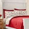 Home Decorators Collection 3-Piece Red Buffalo Check Plaid Flannel King Comforter Set -Flora Home Decorators Soldes home decorators collection bedding sets kekgbfch 64 1000