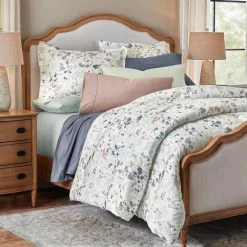 Home Decorators Collection Waterdale Reversible 3-Piece Multi-Color Printed Floral Cotton Sateen King Comforter Set -Flora Home Decorators Soldes home decorators collection bedding sets kg flw 300 prnt 40 1000