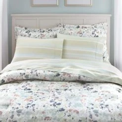 Home Decorators Collection Waterdale Reversible 3-Piece Multi-Color Printed Floral Cotton Sateen King Comforter Set -Flora Home Decorators Soldes home decorators collection bedding sets kg flw 300 prnt 66 1000