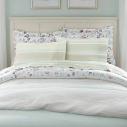 Home Decorators Collection Waterdale Reversible 3-Piece Multi-Color Printed Floral Cotton Sateen King Comforter Set -Flora Home Decorators Soldes home decorators collection bedding sets kg flw 300 prnt 77 1000