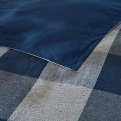 Home Decorators Collection Ashdale 3-Piece Blue Plaid Full/Queen Duvet Cover Set -Flora Home Decorators Soldes home decorators collection bedding sets phf19 795 40 1000