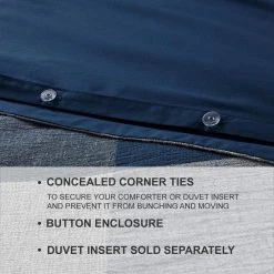 Home Decorators Collection Ashdale 3-Piece Blue Plaid Full/Queen Duvet Cover Set -Flora Home Decorators Soldes home decorators collection bedding sets phf19 795 a0 1000