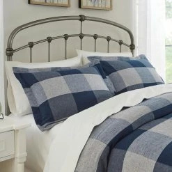 Home Decorators Collection Ashdale 3-Piece Blue Plaid Full/Queen Duvet Cover Set -Flora Home Decorators Soldes home decorators collection bedding sets phf19 795 e1 1000