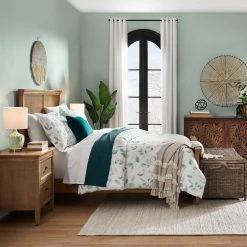 Home Decorators Collection Viola 3-Piece Green and White Watercolor Botanical Cotton Full/Queen Comforter Set 12 Home Decorators Collection Viola 3-Piece Green and White Watercolor Botanical Cotton Full/Queen Comforter Set -Flora Home Decorators Soldes home decorators collection bedding sets ysh20 cys 102 1d 1000