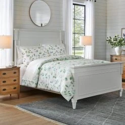 Home Decorators Collection Viola 3-Piece Green and White Watercolor Botanical Cotton Full/Queen Comforter Set 11 Home Decorators Collection Viola 3-Piece Green and White Watercolor Botanical Cotton Full/Queen Comforter Set -Flora Home Decorators Soldes home decorators collection bedding sets ysh20 cys 102 a0 1000