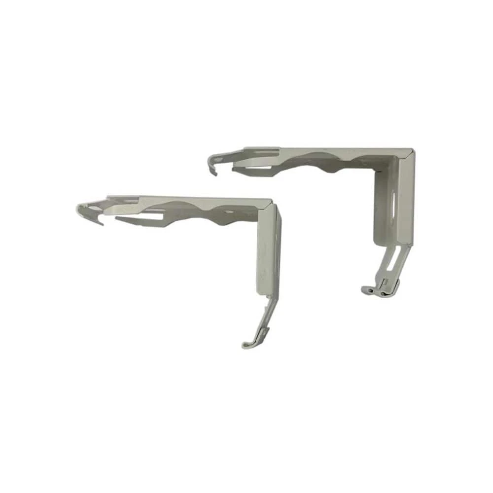 Home Decorators Collection 2 in. and 2.5 in. Cordless Faux Wood Side Mounting Bracket Set in White 6 Home Decorators Collection 2 in. and 2.5 in. Cordless Faux Wood Side Mounting Bracket Set in White - Image 4