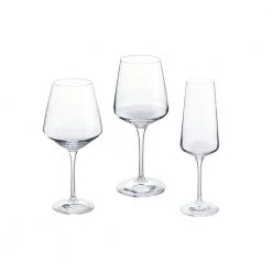 Home Decorators Collection Genoa Lead-Free Crystal 26.5 fl. oz. Red Wine, 15.5 fl. oz. White Wine and 12 fl. oz. Champagne Glasses (Set of 12)