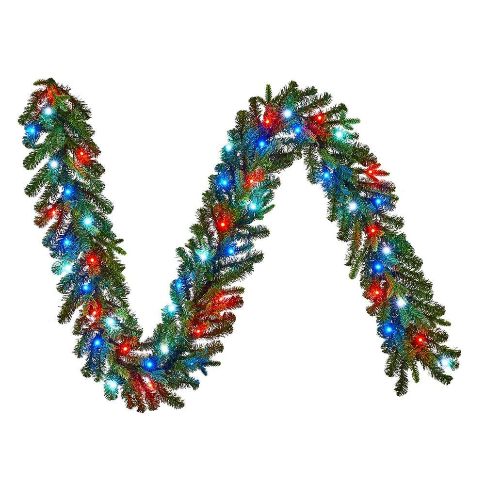 Home Decorators Collection 9 ft Prelit Twinkly Swiss Mountain Garland 12 Home Decorators Collection 9 ft Prelit Twinkly Swiss Mountain Garland - Image 10