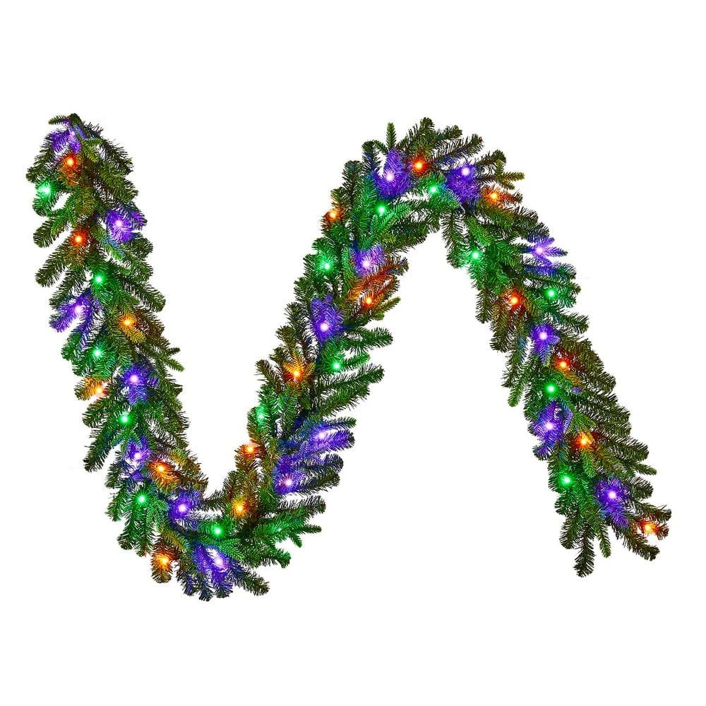Home Decorators Collection 9 ft Prelit Twinkly Swiss Mountain Garland 13 Home Decorators Collection 9 ft Prelit Twinkly Swiss Mountain Garland - Image 11