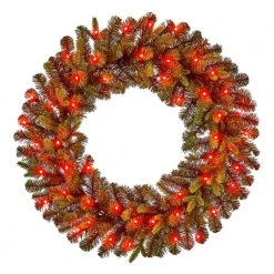 Home Decorators Collection 30 in Prelit Twinkly Swiss Mountain Wreath -Flora Home Decorators Soldes home decorators collection christmas wreaths 22pg80058 66 1000
