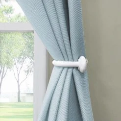 Home Decorators Collection 3/4 in. Holdbacks in White (2-Pack) -Flora Home Decorators Soldes home decorators collection curtain holdbacks fkem04w e1 1000