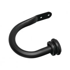 Home Decorators Collection Mix and Match 1 in. Curtain Holdback in Matte Black (2-Pack) -Flora Home Decorators Soldes home decorators collection curtain holdbacks u bkfohj07hb 1d 1000