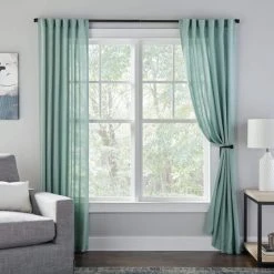 Home Decorators Collection Mix and Match 1 in. Curtain Holdback in Matte Black (2-Pack) -Flora Home Decorators Soldes home decorators collection curtain holdbacks u bkfohj07hb a0 1000