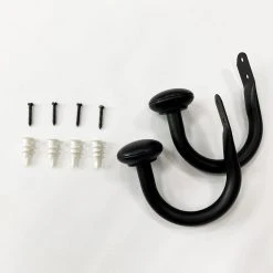 Home Decorators Collection 3/4 in. Dia Holdback Set in Matte Black 8 Home Decorators Collection 3/4 in. Dia Holdback Set in Matte Black -Flora Home Decorators Soldes home decorators collection curtain holdbacks umbhbfkem04 40 1000