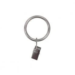 Home Decorators Collection 1-1/4 in. Clip Curtain Rings in Brushed Nickel (7-Pack) -Flora Home Decorators Soldes home decorators collection curtain rings clips dhu bn888002 c3 1000