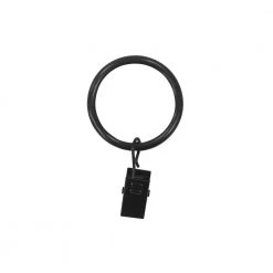Home Decorators Collection 1-1/4 in. Clip Rings in Matte Black -Flora Home Decorators Soldes home decorators collection curtain rings clips umb888002 c3 1000