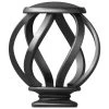 Home Decorators Collection Mix and Match Swirl Cage 1 in. Curtain Rod Finial in Gunmetal (2-Pack) -Flora Home Decorators Soldes home decorators collection curtain rod finials 1904s03gm 64 1000