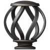 Home Decorators Collection Mix and Match Swirl Cage 1 in. Curtain Rod Finial in Oil-Rubbed Bronze (2-Pack) -Flora Home Decorators Soldes home decorators collection curtain rod finials 1904s03orb 64 1000