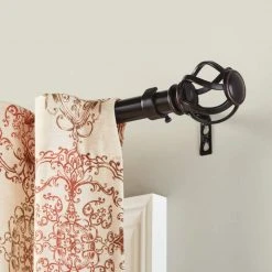 Home Decorators Collection Mix and Match Swirl Cage 1 in. Curtain Rod Finial in Oil-Rubbed Bronze (2-Pack) -Flora Home Decorators Soldes home decorators collection curtain rod finials 1904s03orb e1 1000