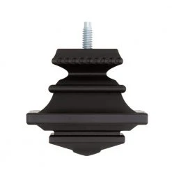 Home Decorators Collection Mix and Match Square 1 in. Curtain Rod Finial in Matte Black (2-Pack) -Flora Home Decorators Soldes home decorators collection curtain rod finials ambf1512k153 66 1000