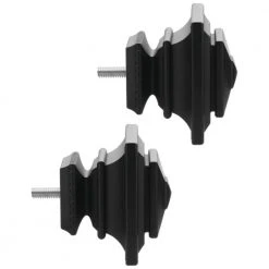 Home Decorators Collection Mix and Match Square 1 in. Curtain Rod Finial in Matte Black (2-Pack) -Flora Home Decorators Soldes home decorators collection curtain rod finials ambf1512k153 c3 1000