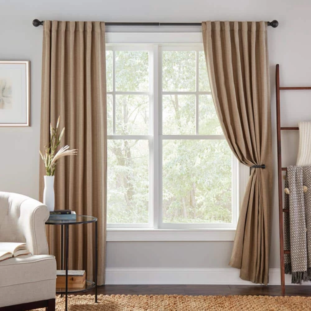 Home Decorators Collection Mix and Match Ball 1 in. Curtain Rod Finial in Matte Black (2-Pack) 5 Home Decorators Collection Mix and Match Ball 1 in. Curtain Rod Finial in Matte Black (2-Pack) - Image 3