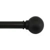 Home Decorators Collection Mix and Match Ball 1 in. Curtain Rod Finial in Matte Black (2-Pack) -Flora Home Decorators Soldes home decorators collection curtain rod finials ambfpbm02 64 1000