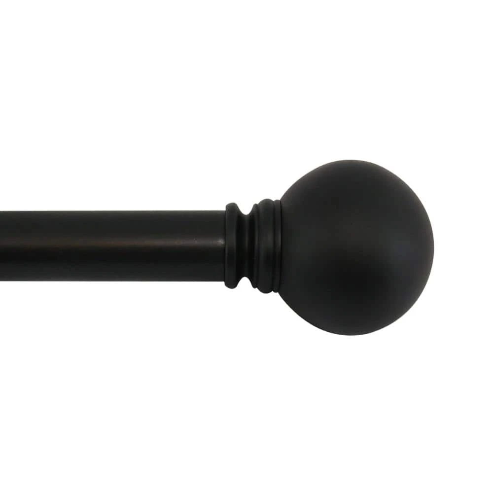 Home Decorators Collection Mix and Match Ball 1 in. Curtain Rod Finial in Matte Black (2-Pack) 3 Home Decorators Collection Mix and Match Ball 1 in. Curtain Rod Finial in Matte Black (2-Pack)