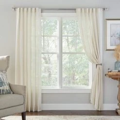 Home Decorators Collection Mix and Match Mercury Glass Sphere 1 in. Curtain Rod Finial in Brushed Nickel (2-Pack) -Flora Home Decorators Soldes home decorators collection curtain rod finials f1601k01bn 40 1000