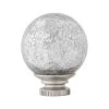 Home Decorators Collection Mix and Match Mercury Glass Sphere 1 in. Curtain Rod Finial in Brushed Nickel (2-Pack) -Flora Home Decorators Soldes home decorators collection curtain rod finials f1601k01bn 64 1000