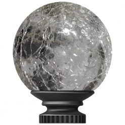 Home Decorators Collection Mix and Match Mercury Glass Sphere 1 in. Curtain Rod Finial in Gunmetal (2-Pack) -Flora Home Decorators Soldes home decorators collection curtain rod finials f1601k01gm 1d 1000