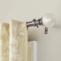Home Decorators Collection Mix and Match Mercury Glass Sphere 1 in. Curtain Rod Finial in Gunmetal (2-Pack) -Flora Home Decorators Soldes home decorators collection curtain rod finials f1601k01gm e1 1000