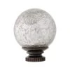Home Decorators Collection Mix and Match Mercury Glass Sphere 1 in. Curtain Rod Finial in Oil-Rubbed Bronze (2-Pack)